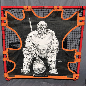 NEW! HI-IMPACT "BIG GOALIE" BOX LACROSSE SHOT TRAINER BY  FOR 4'X4' BOX GOALS ONLY